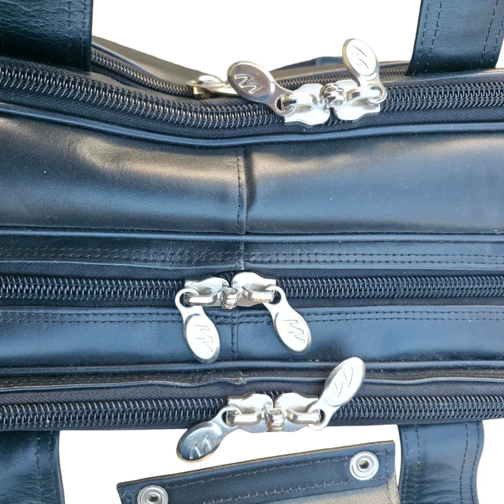 Black Leather Men's Bag